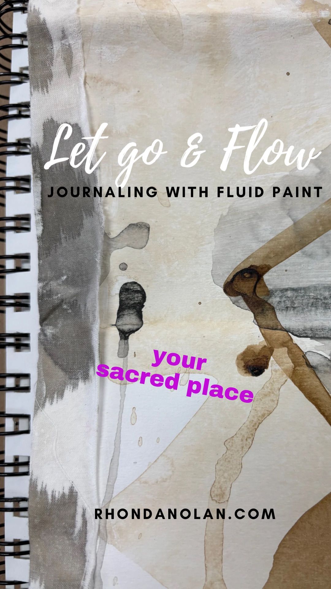 Let go & Flow - journaling with fluid paint