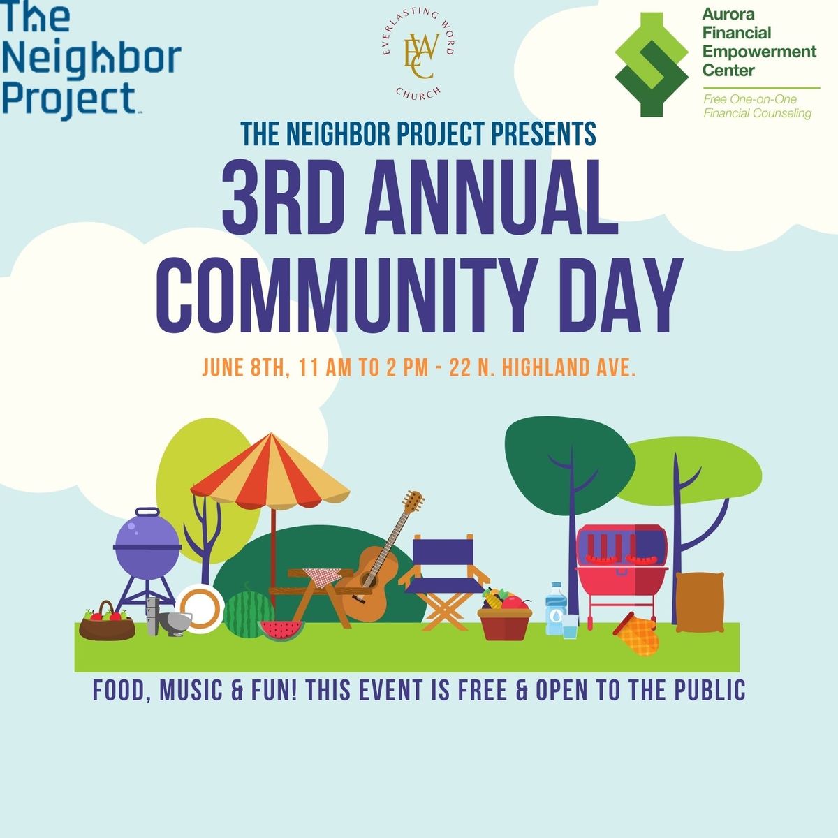 3rd Annual Community Day! | The Neighbor Project & Aurora FEC