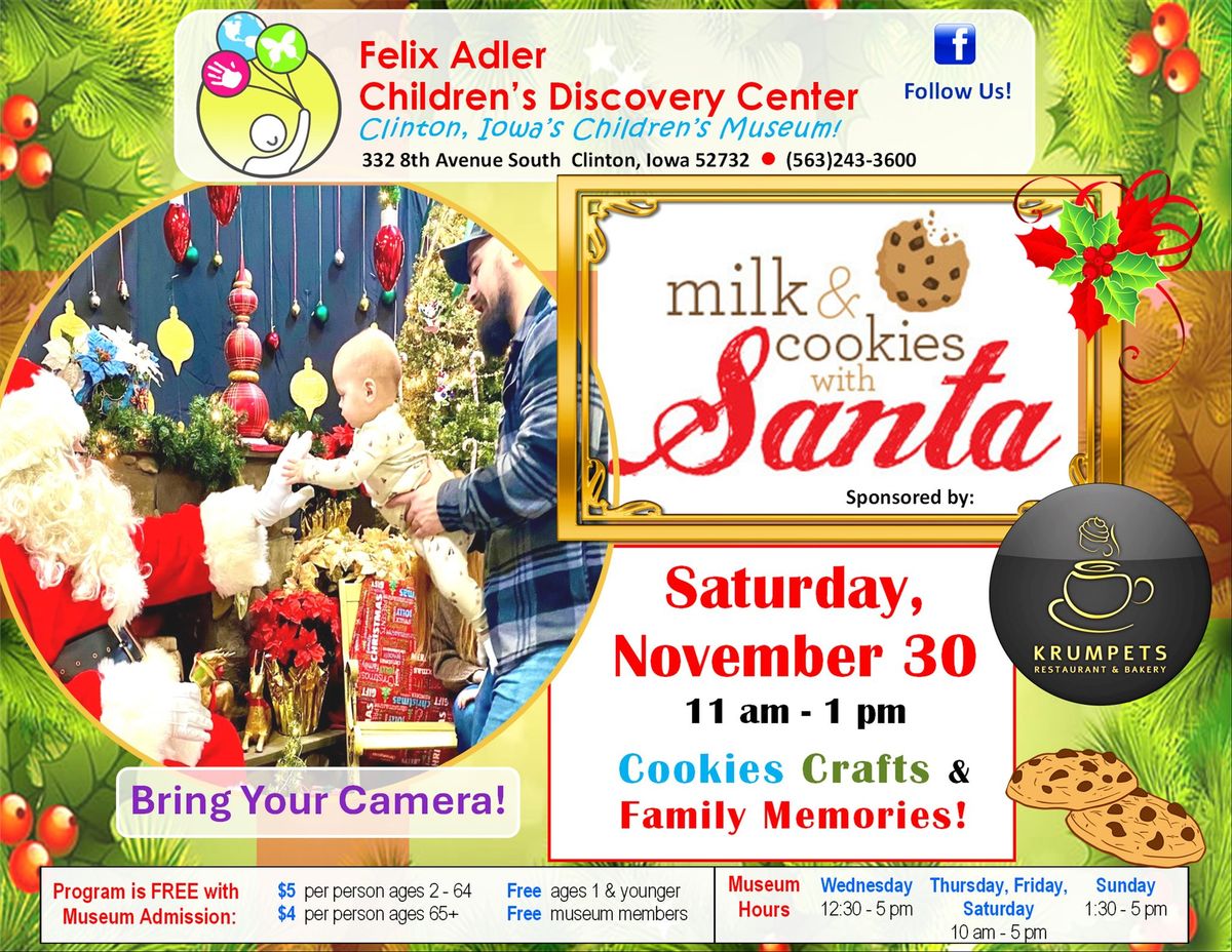 Milk & Cookies with Santa at Discovery Center