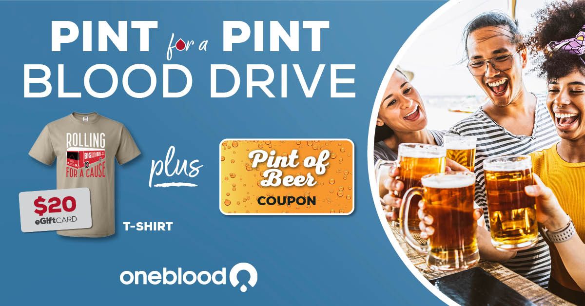 Donate Blood at 3 Keys Brewing & Gastrobrew | Free Pint of Beer