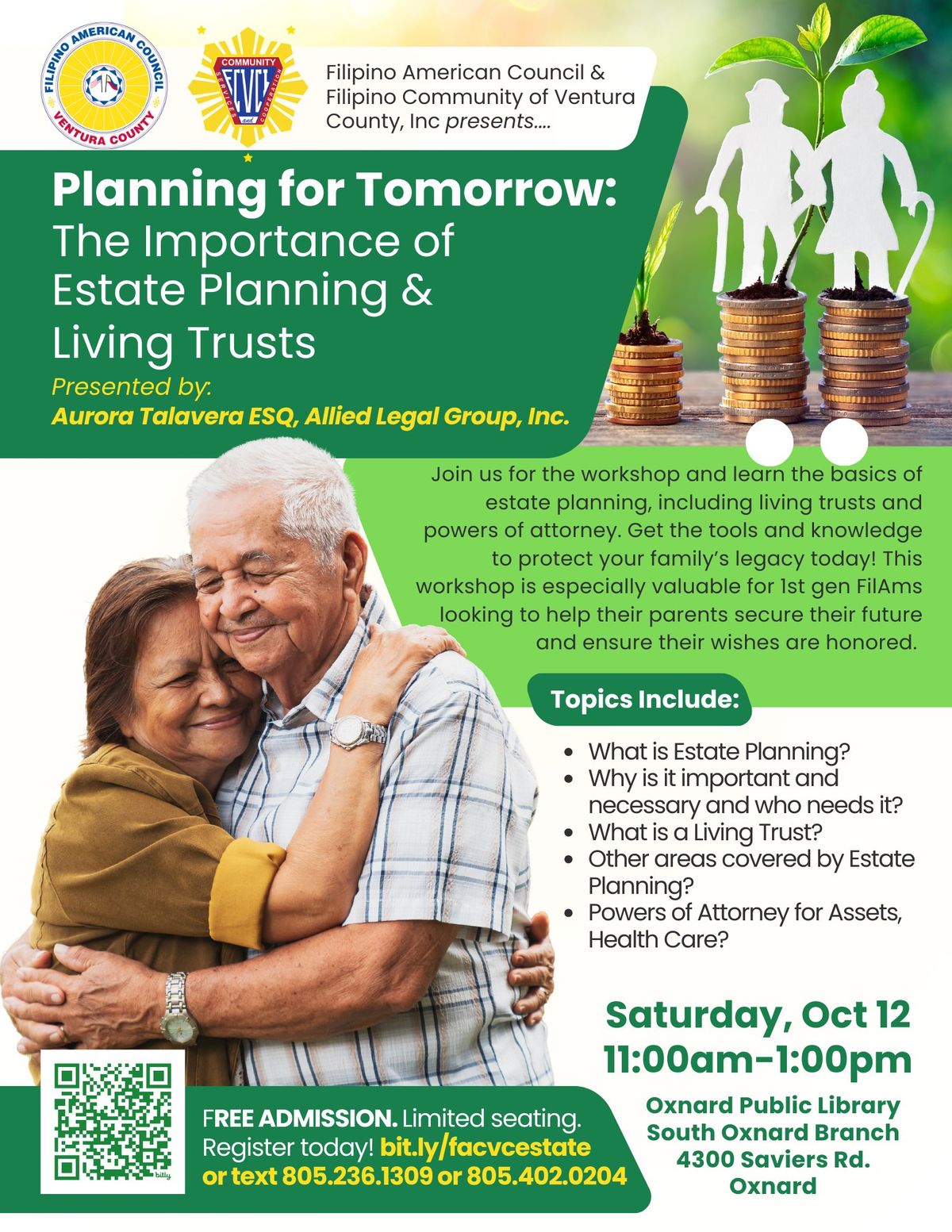 Workshop: Planning for Tomorrow - The Importance of Estate Planning & Living Trust