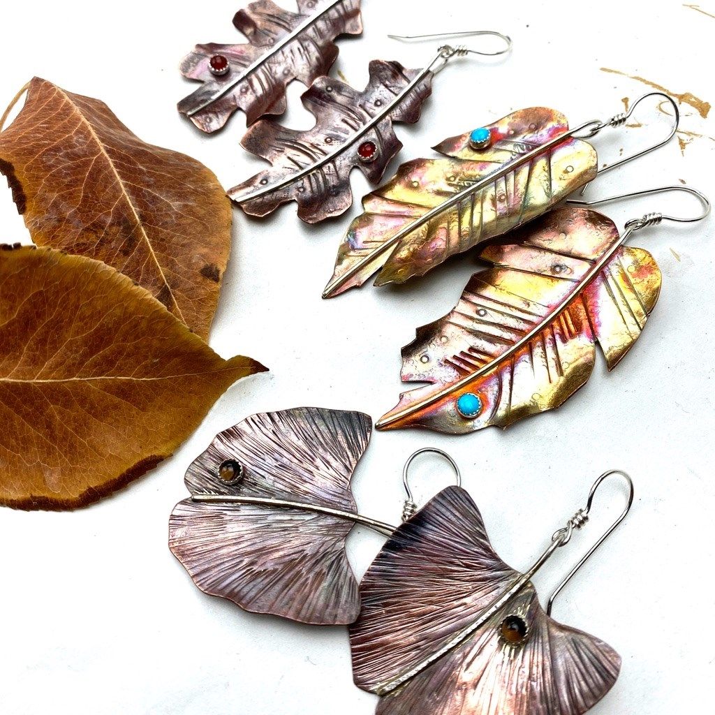 "Make it at Meltdown" Fall Leaf Earrings