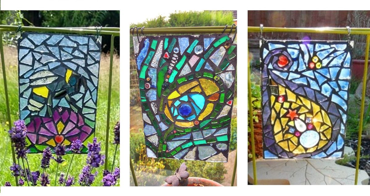 Garden Mosaic Sun Catcher (or Mandala) Craft Class