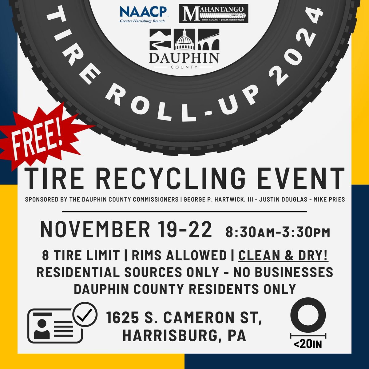 Tire Roll-Up Recycling Event