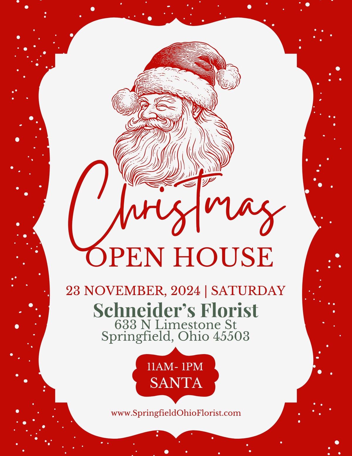 Schneider\u2019s Florist Christmas Open House