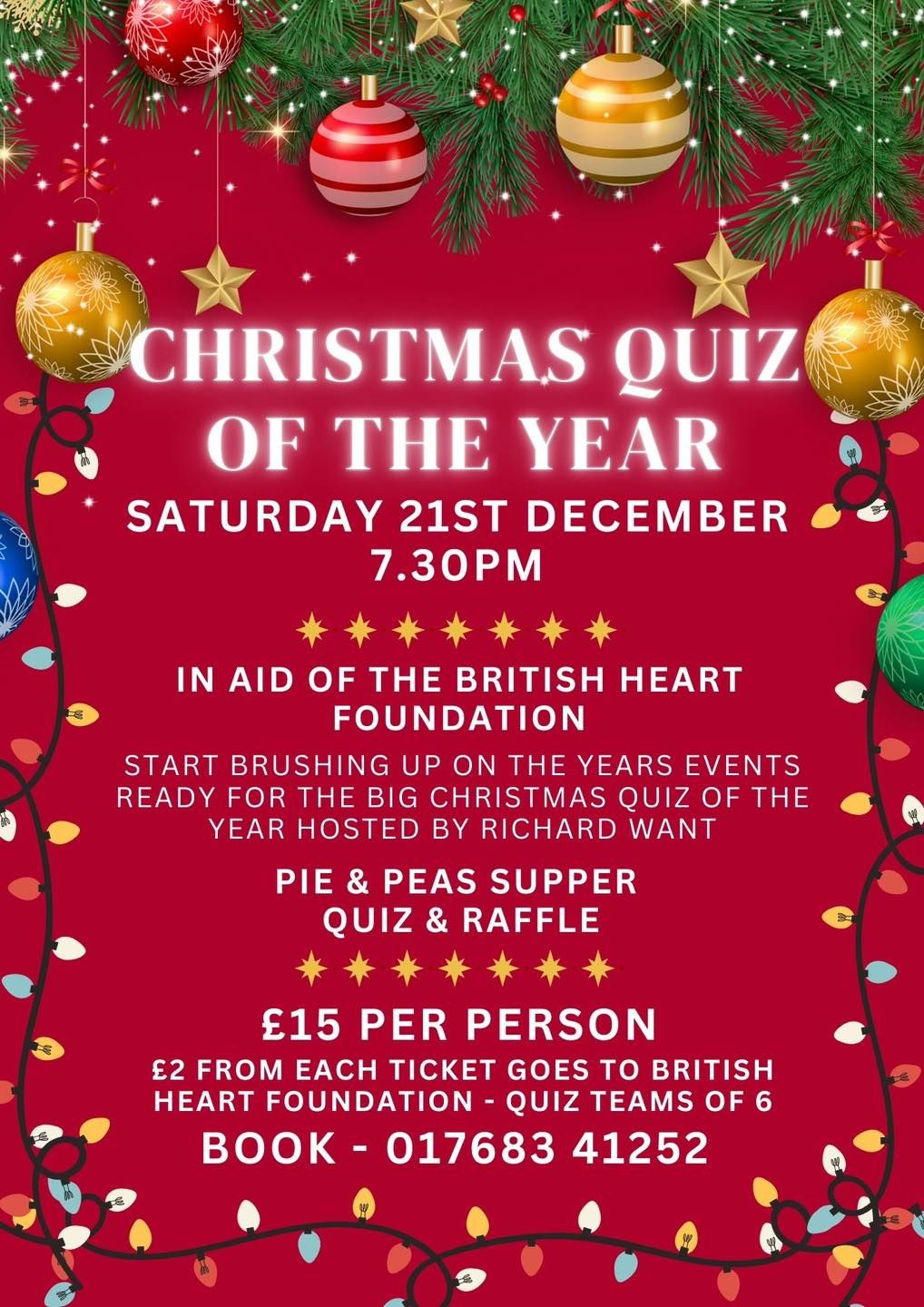 CHRISTMAS QUIZ OF THE YEAR