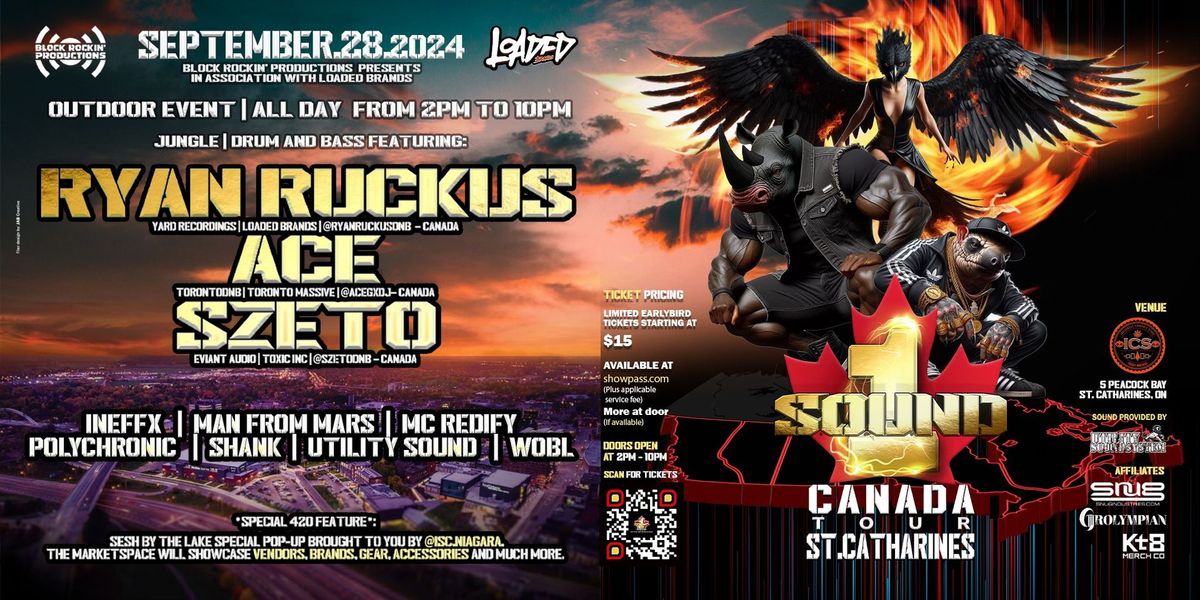 The ONE SOUND CANADA Tour - ST CATHARINES ON ft. Ryan Ruckus | Ace | Szeto & More *OUTDOOR DAY EVENT