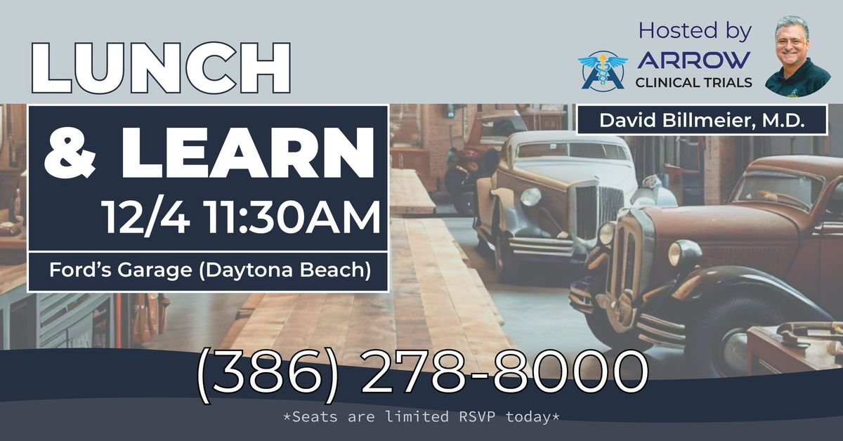 Free Lunch & Learn: Ford's Garage Daytona