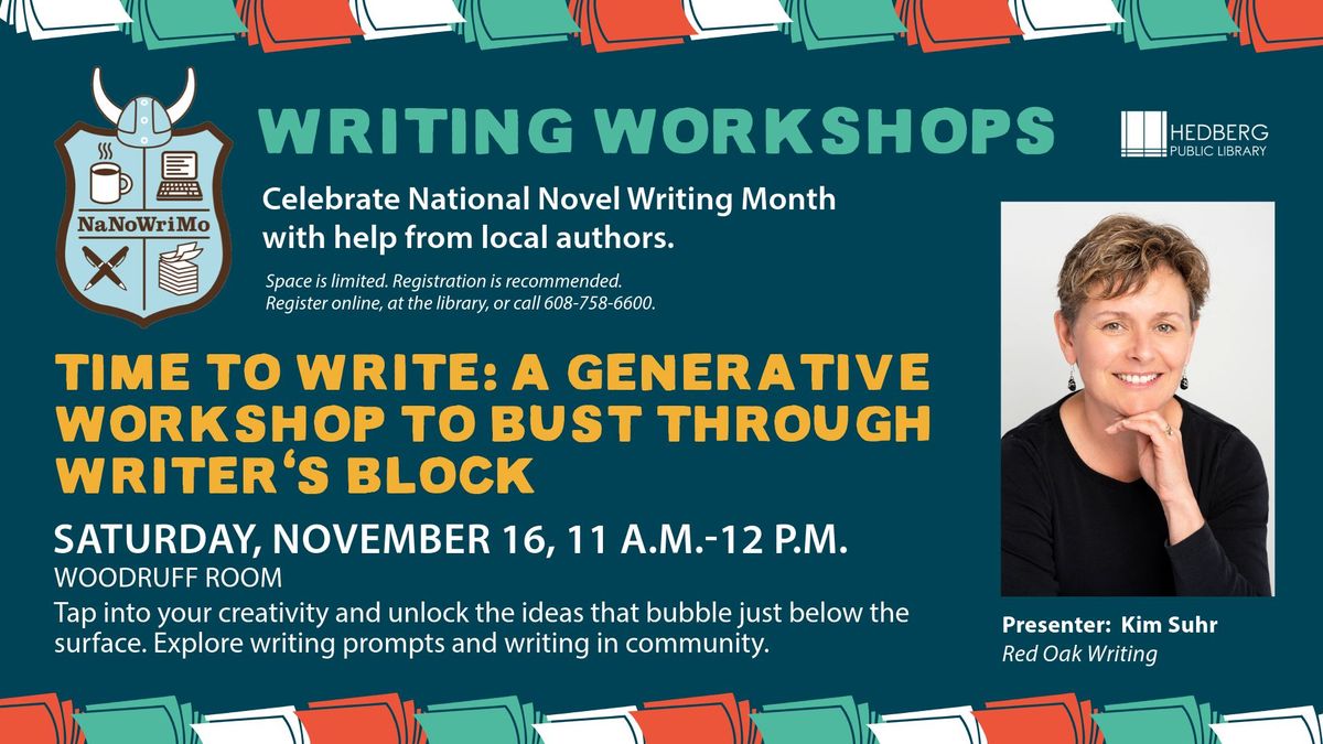 NaNoWriMo Writing Workshops: Time to Write