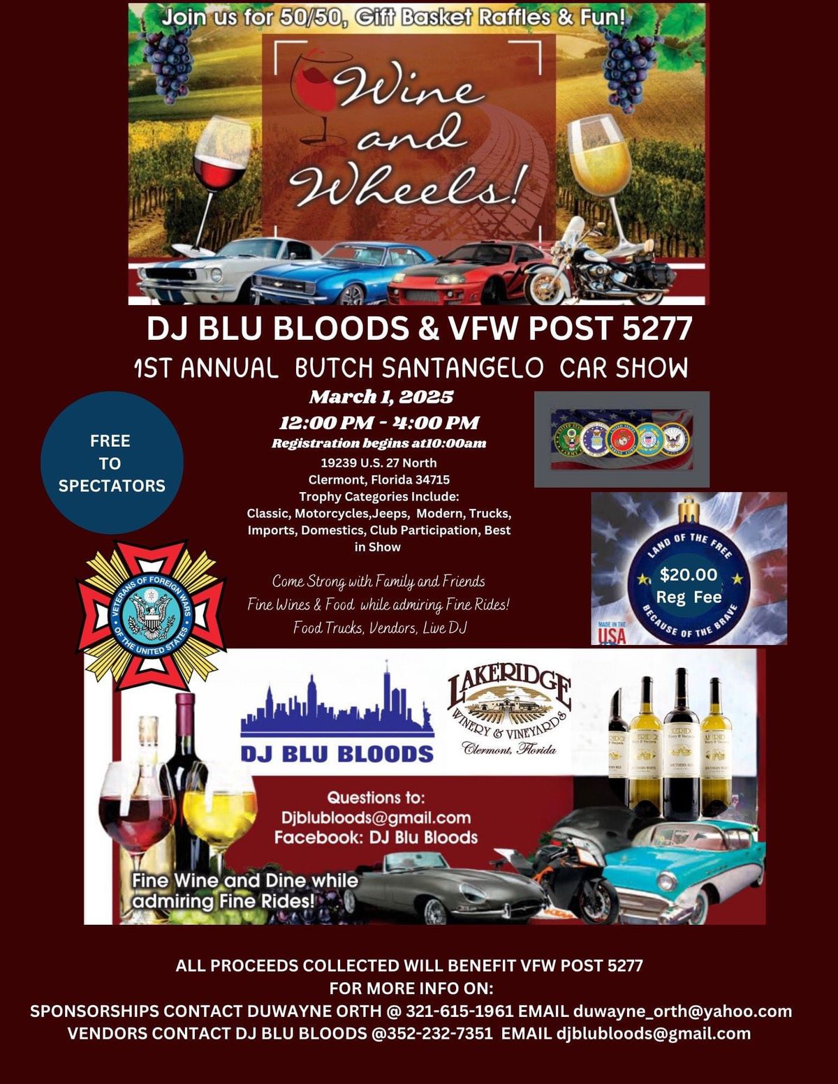 DJ Blu Bloods & VFW Post 5277 Butch Santangelo Car Show 