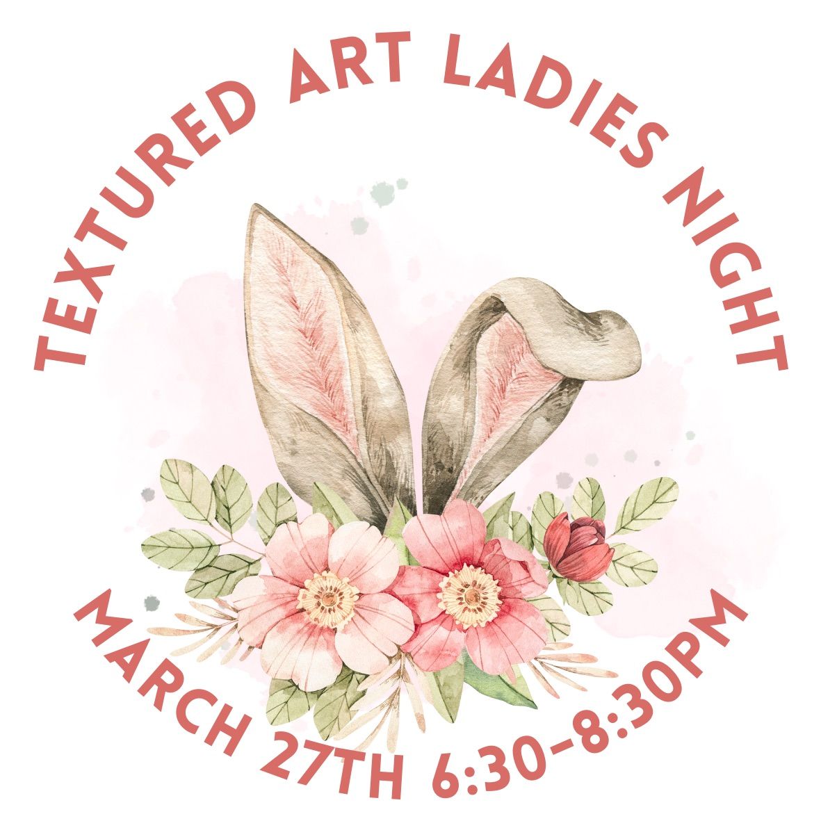 Textured Art Ladies Night - Easter inspired