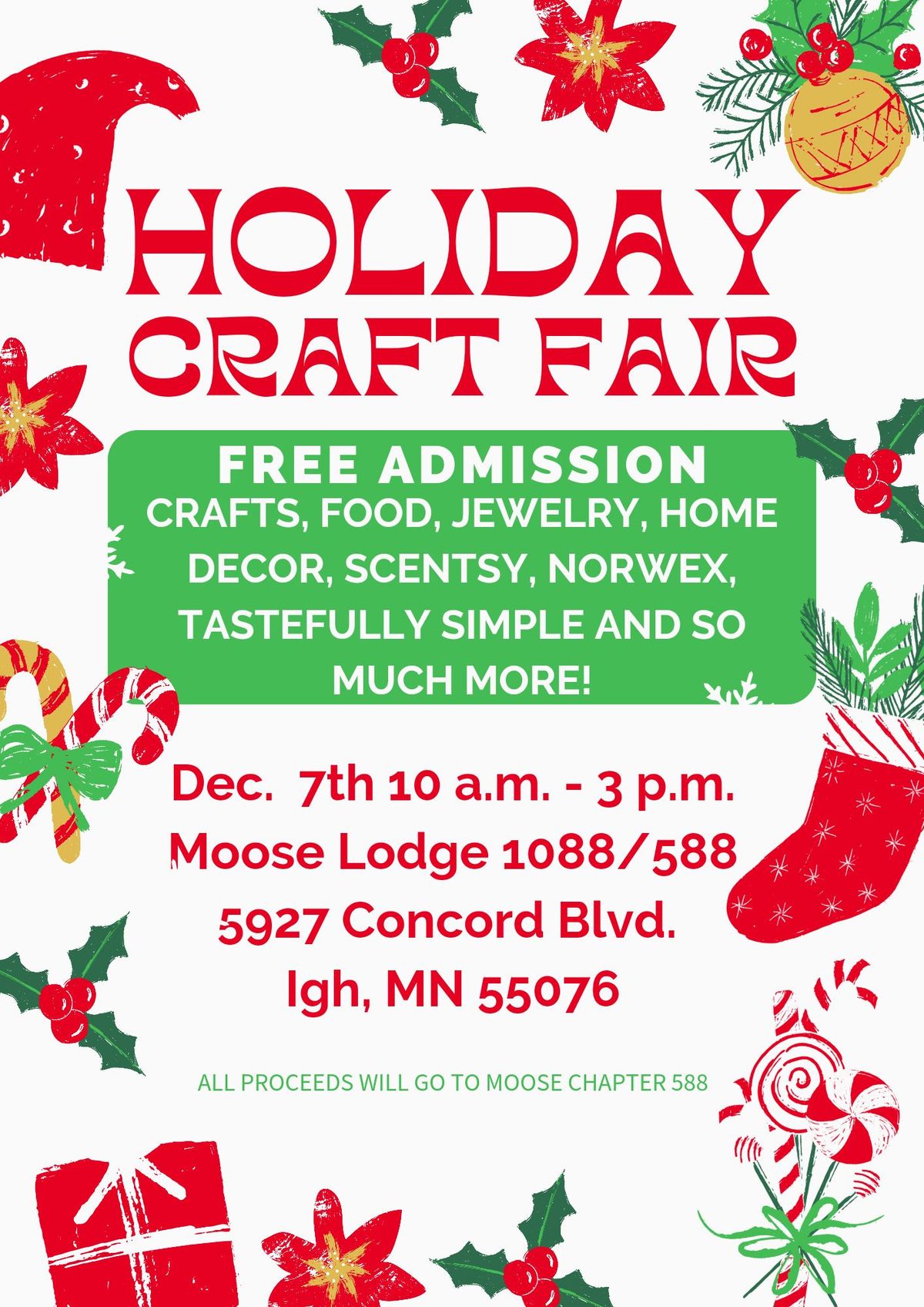 SSP Moose Lodge Holiday Craft Fair