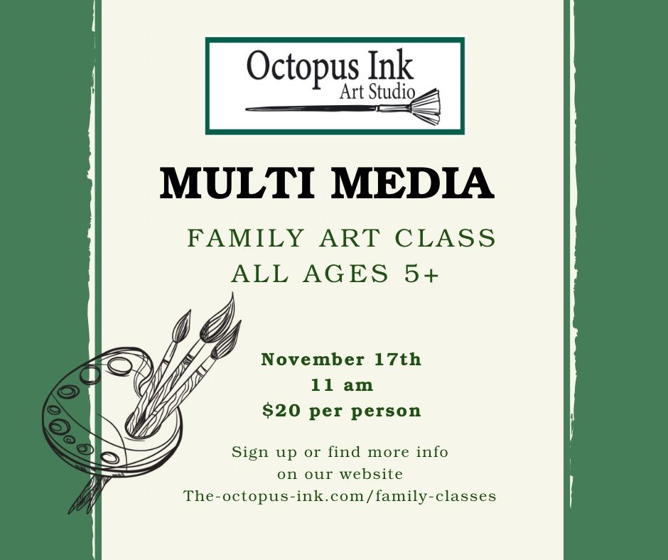 Multi media family art class 