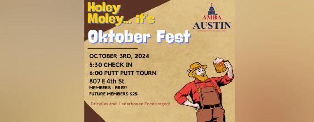 NEW DATE! Holey Moley\/Oktoberfest Event at Holey Moley Golf Club Austin