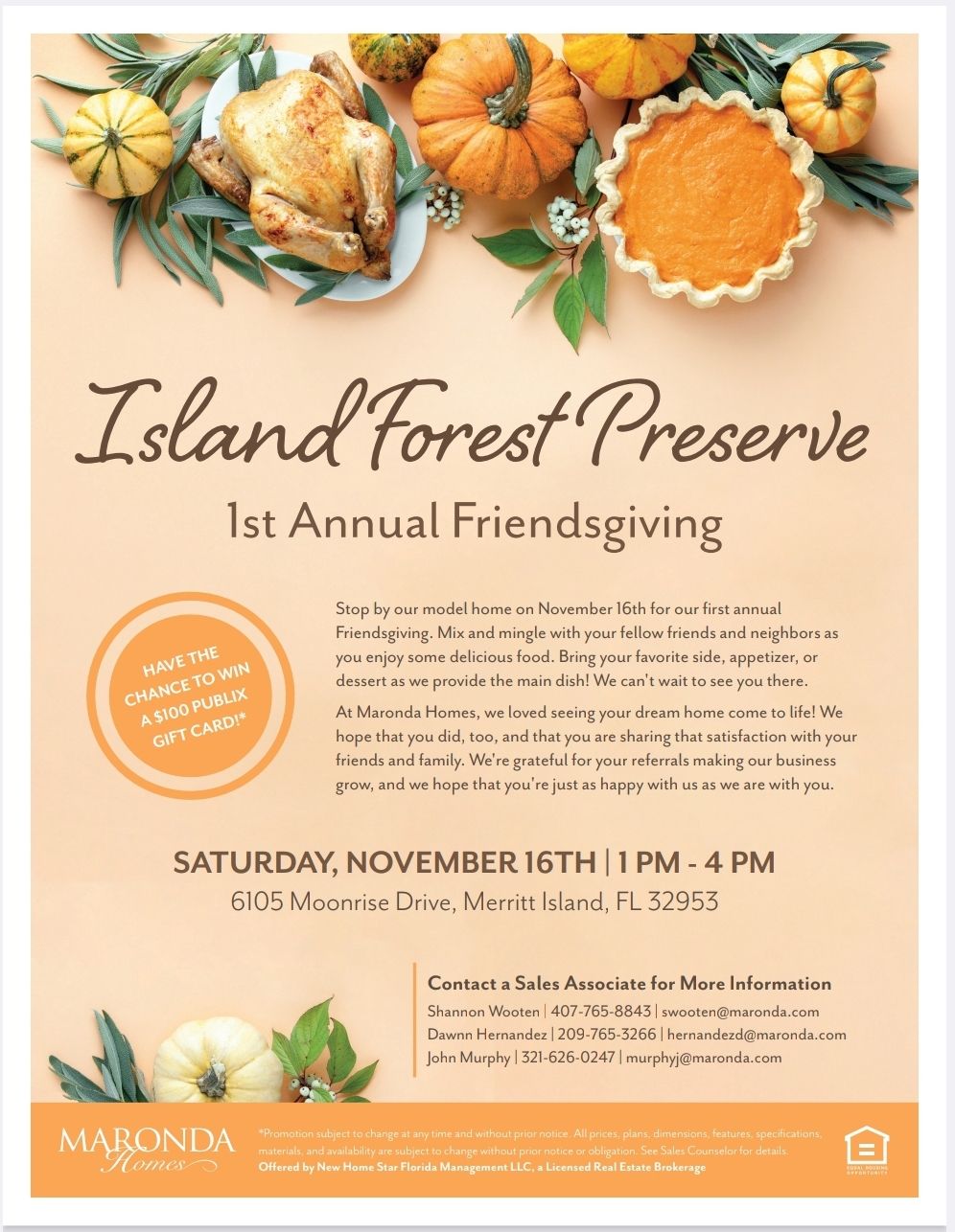 Friendsgiving at Island Forest Preserve