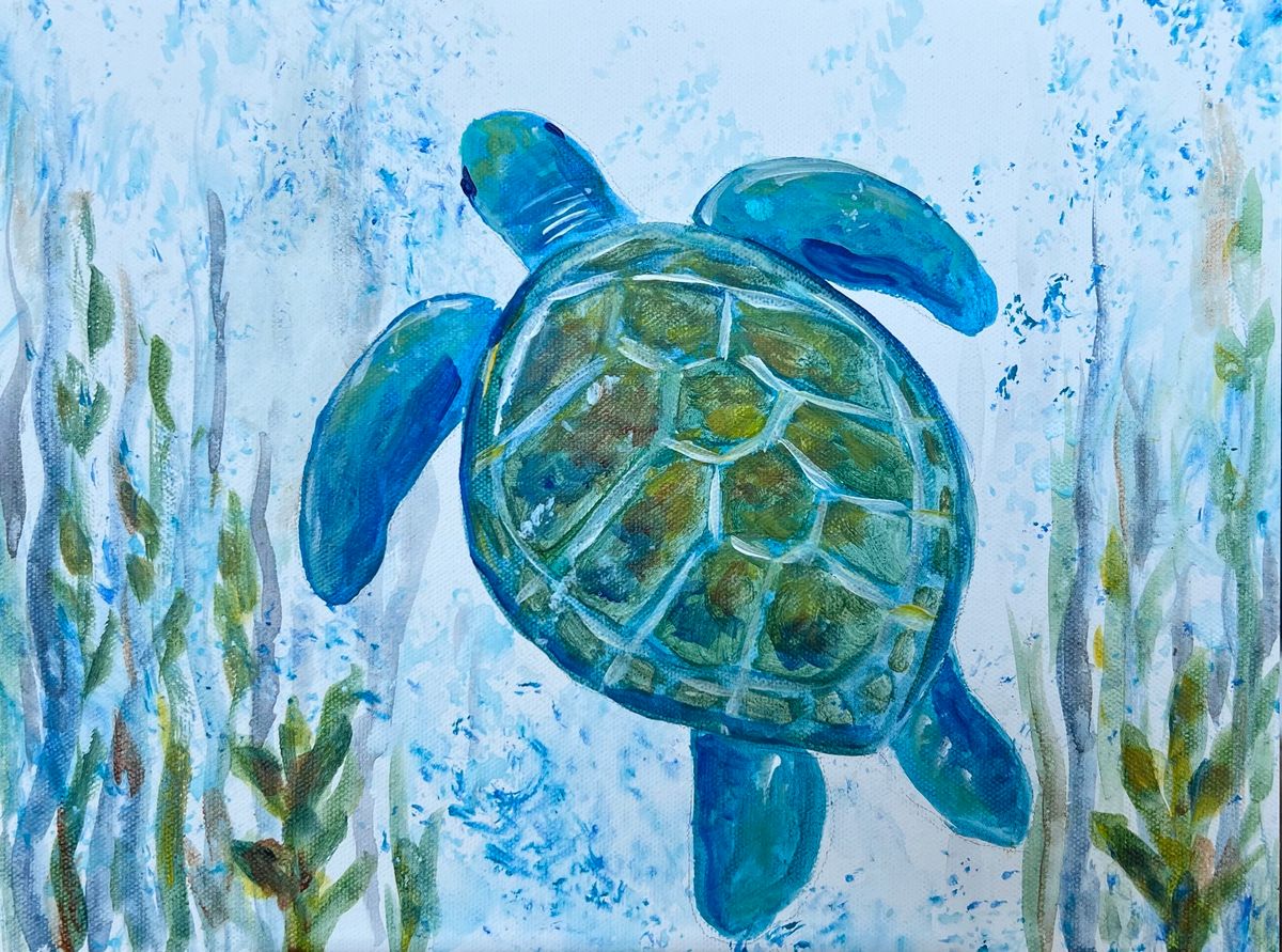 "Paint & Sip: Sea Turtle Themed" with Kristen Augustine (January 16, 2025)