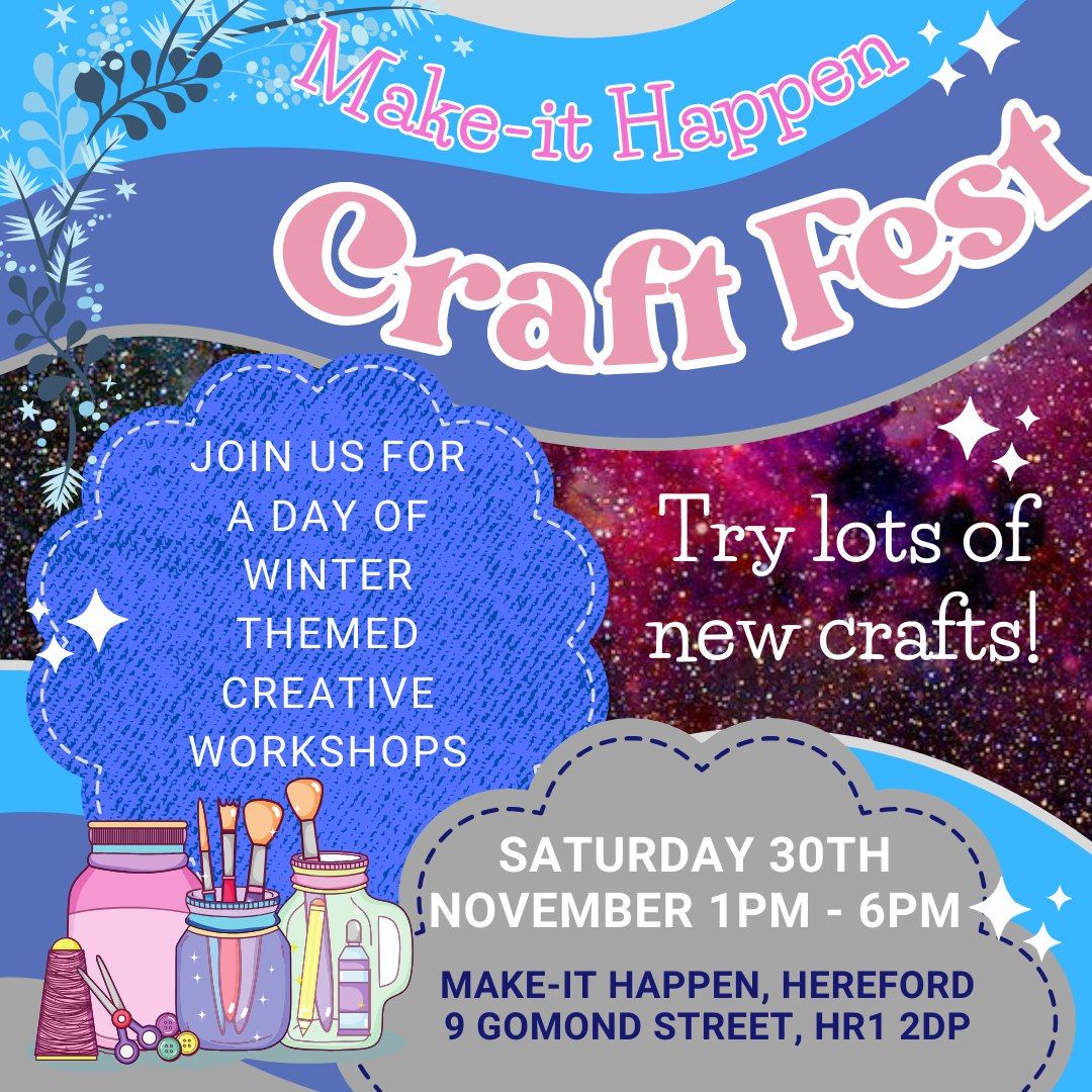 CraftFest November 2024 - A Day of Winter Themed Creative Workshops