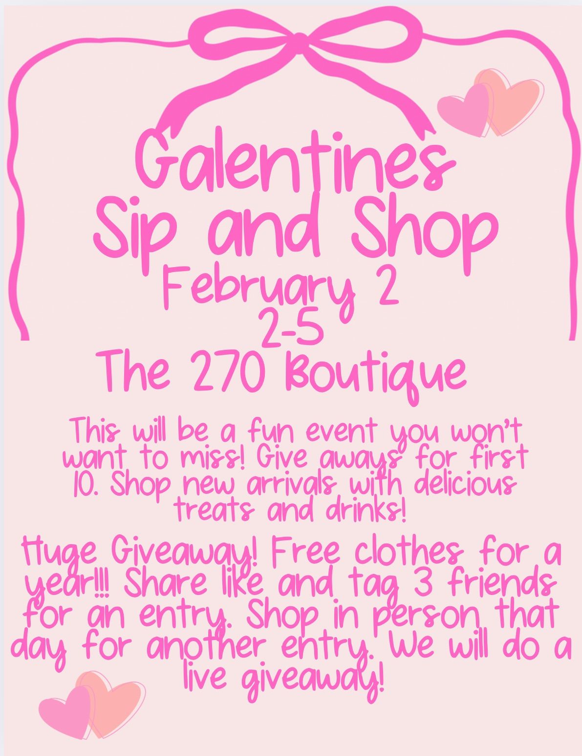 Galentines at The 270 Boutique 