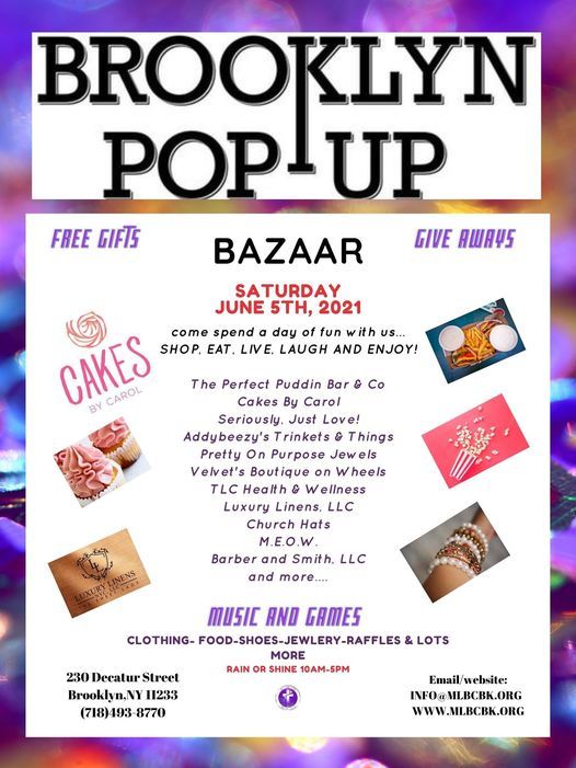 Brooklyn Pop Up Bazaar Afficher La Carte Brooklyn 5 June 21