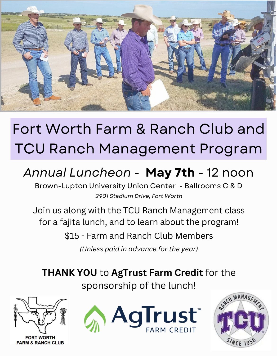 TCU Ranch Management Luncheon 