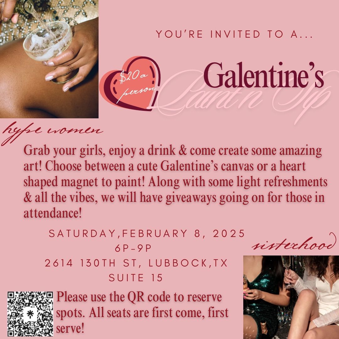 Galentine\u2019s Paint n\u2019 Sip \ud83e\ude77\ud83e\udd42\ud83d\udc6f\u200d\u2640\ufe0f