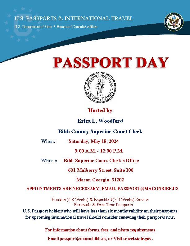 May 18th Passport Saturday