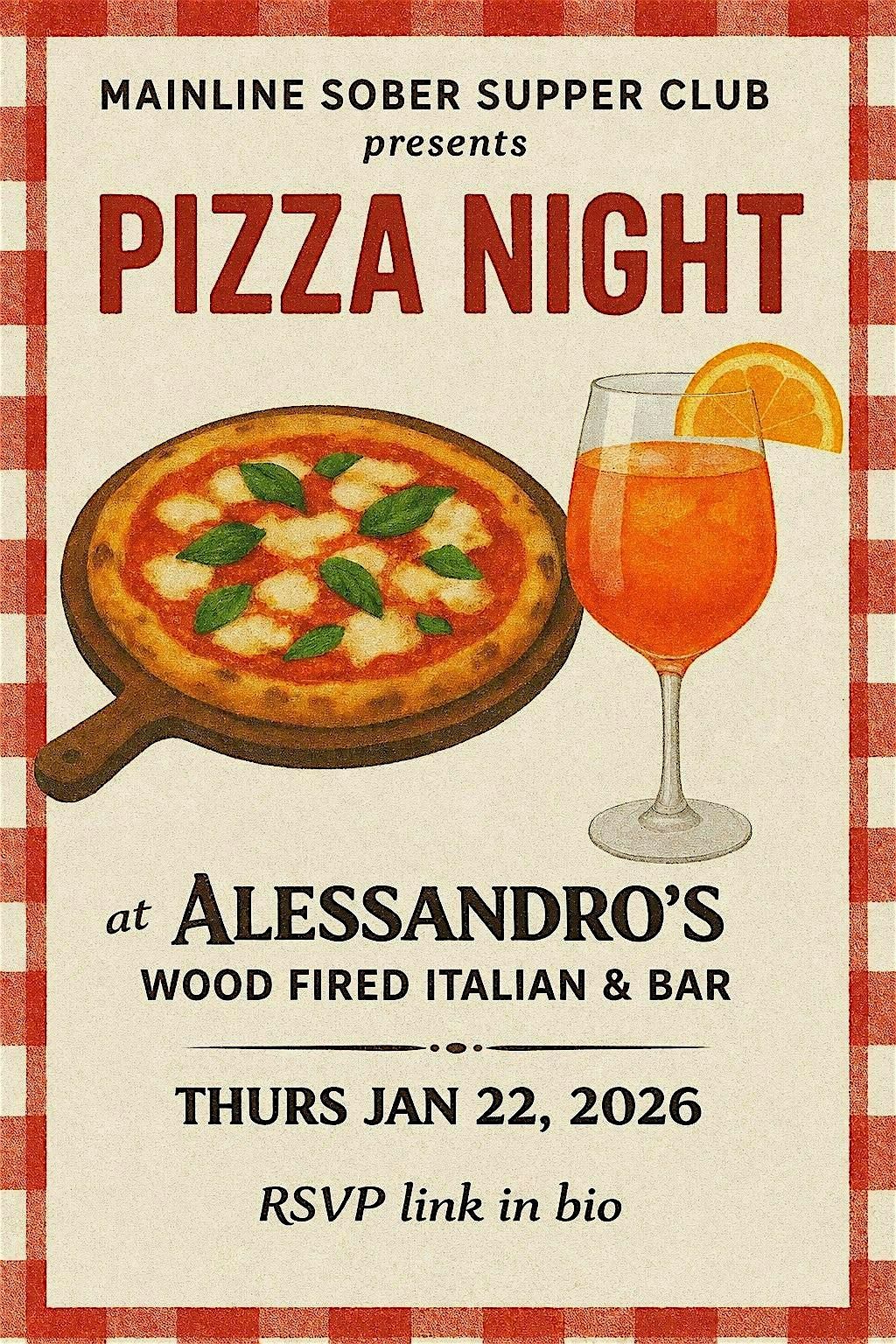 January Mainline Sober Supper Club