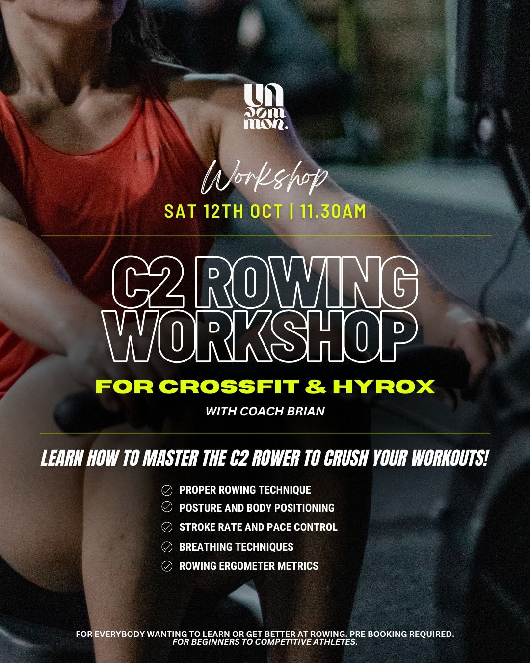 Rowing Workshop for CrossFit & Hyrox