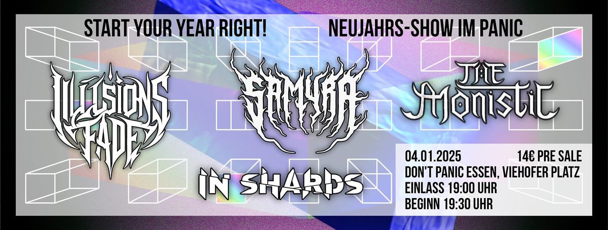 SAMYRA + ILLUSIONS FADE + THE MONISTIC + IN SHARDS presented by LEAVEN ENTERTAINMENT 