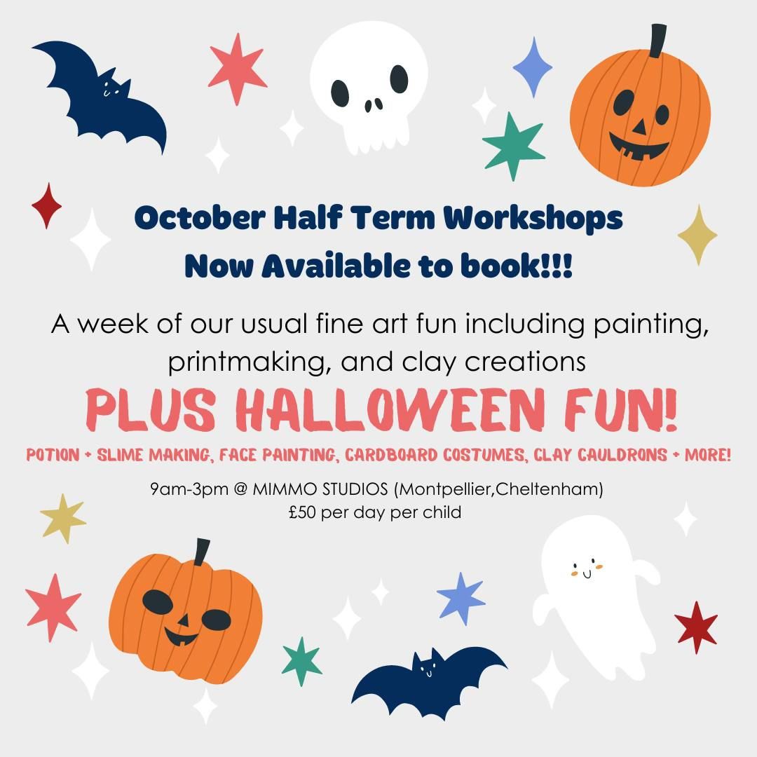 October Half Term Halloween Workshops