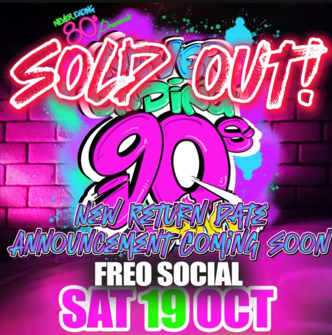 NEVER ENDING 90s Party - Freo.Social SOLD OUT!