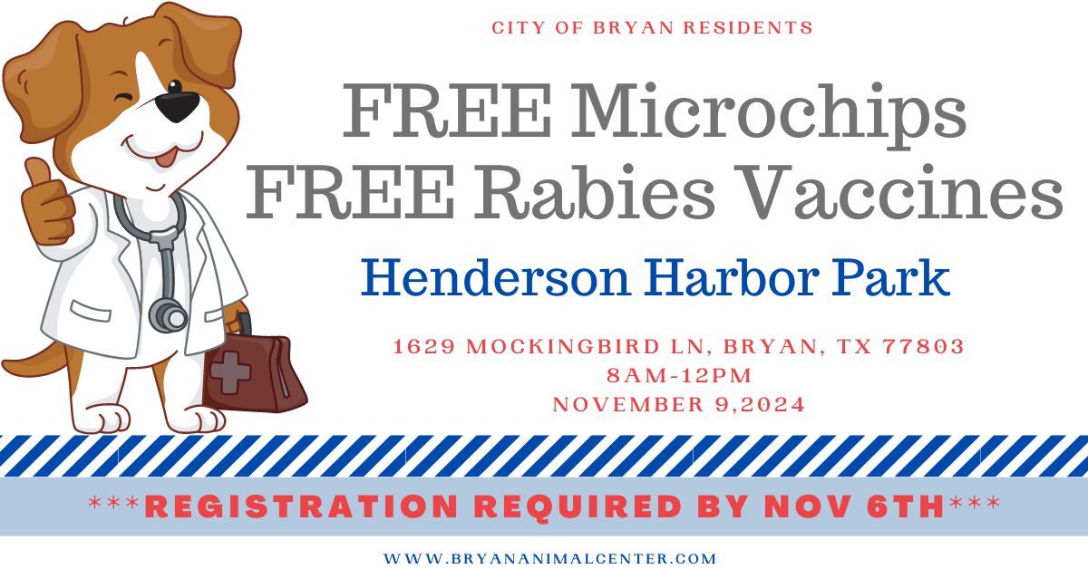 Free Microchip and Rabies Vaccination Event