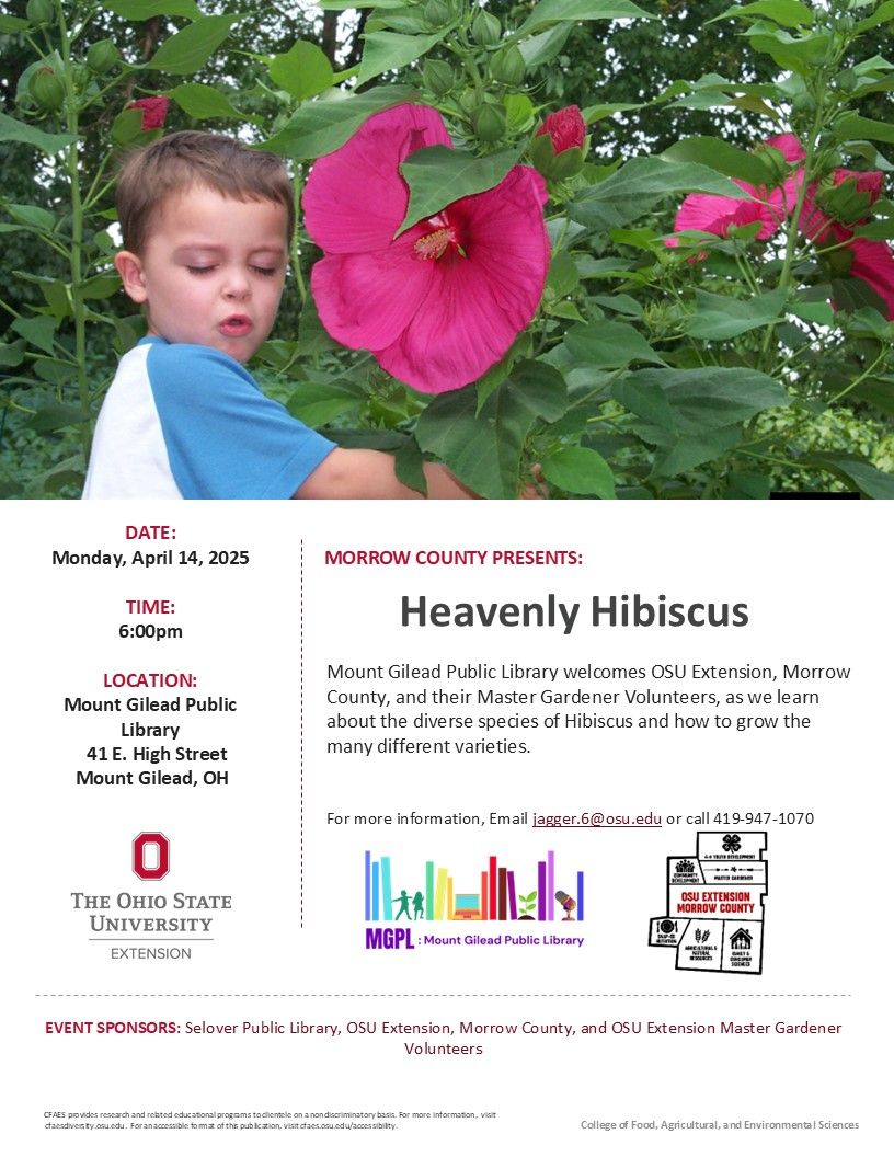 Hibiscus Selection and Care at the Mt. Gilead Library