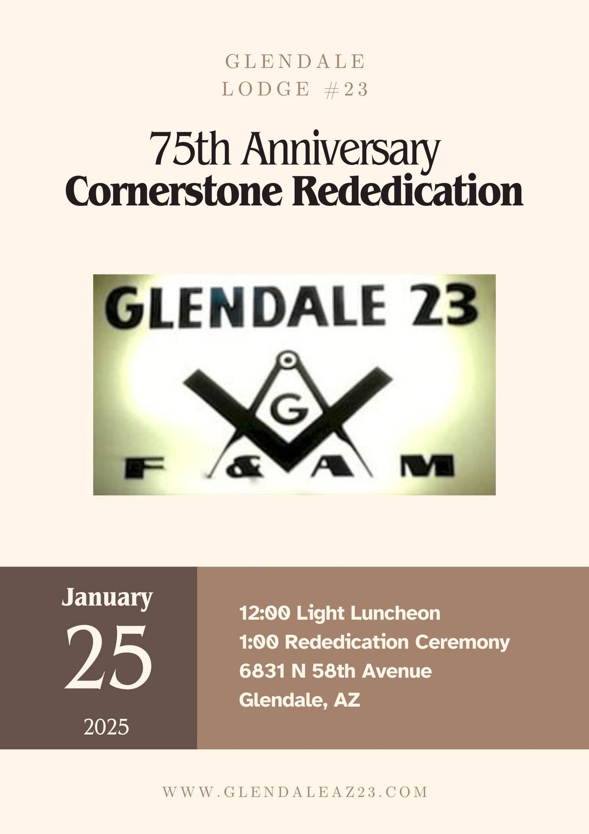 75th Anniversary Cornerstone Rededication 