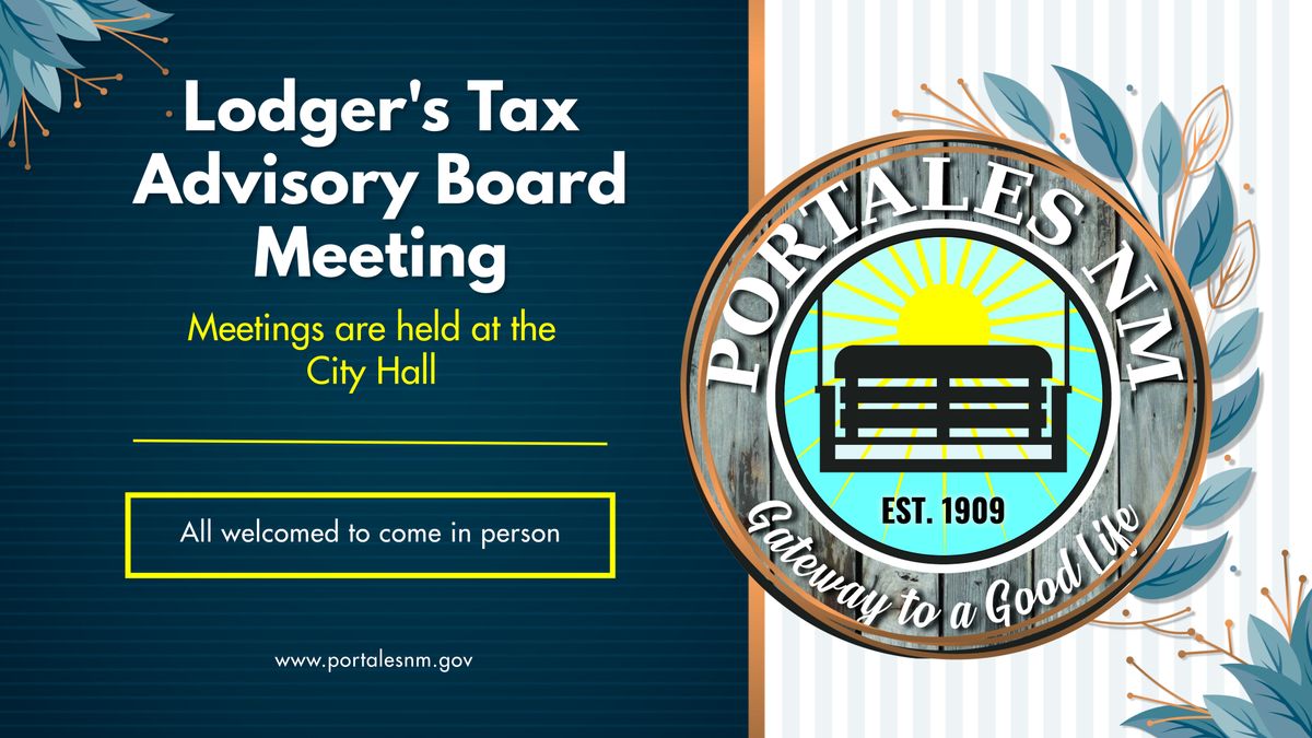 Lodger's Tax Advisory Board Meeting