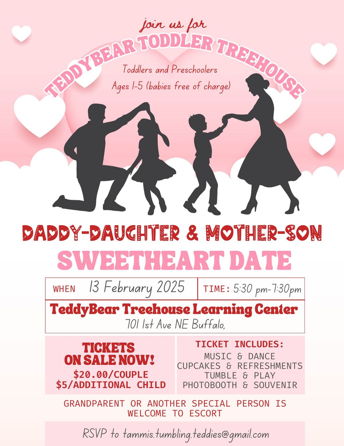 Daddy & Daughter, Mommy & Son Sweetheart Date