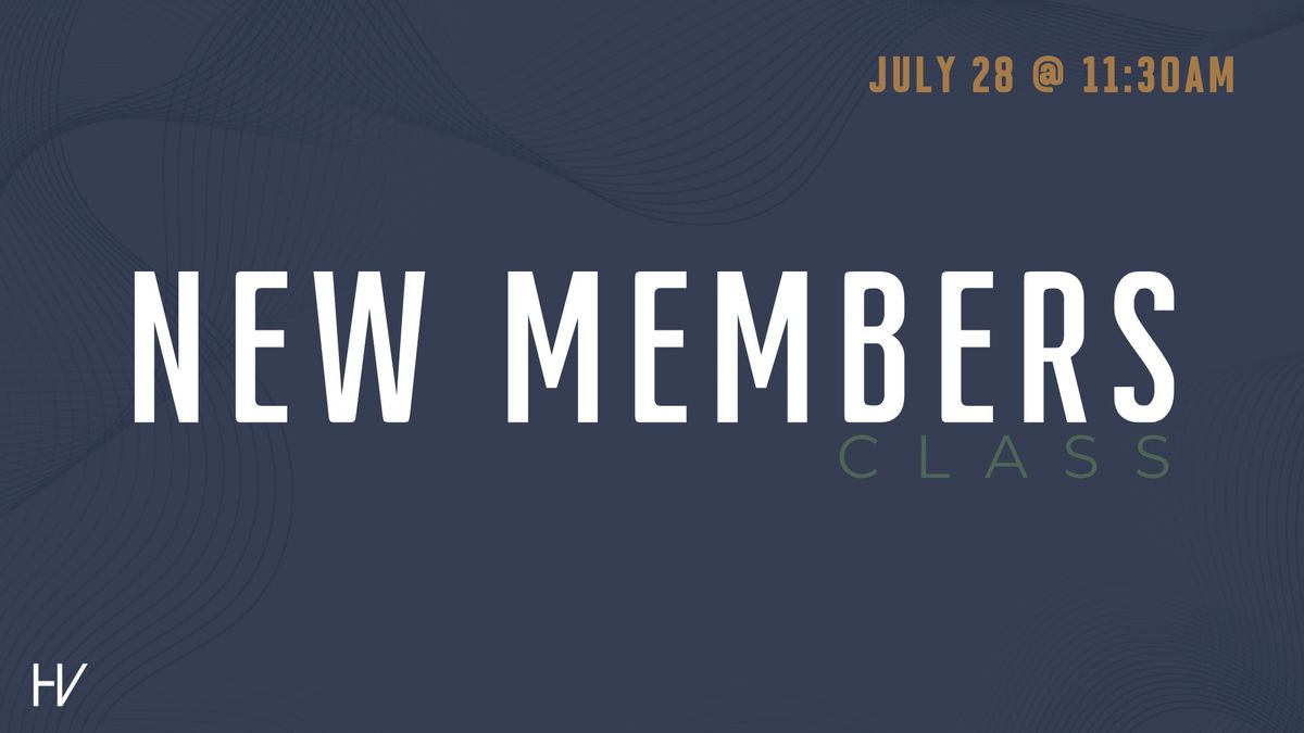 New Members Class