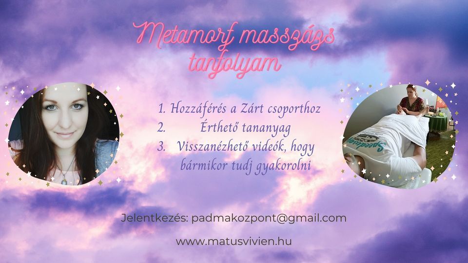 Metamorf massz\u00e1zs tanfolyam Zalaegerszeg