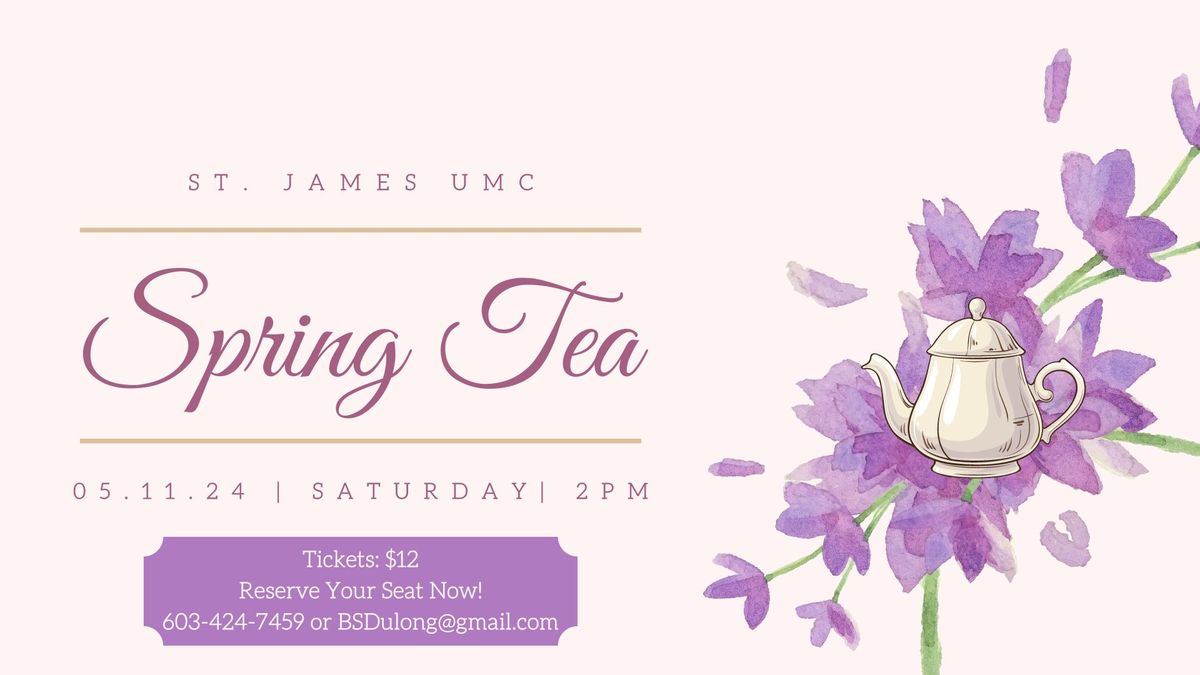 Spring Tea at St. James UMC 