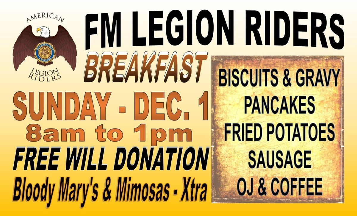 FM Legion Riders Breakfast