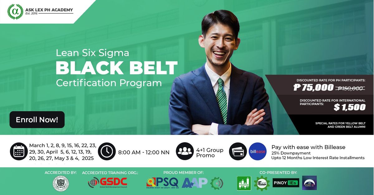 Lean Six Sigma Black Belt Certification