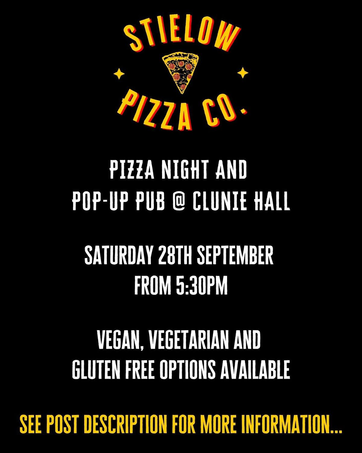 Pizza Night and Pop-Up Pub at Clunie Hall