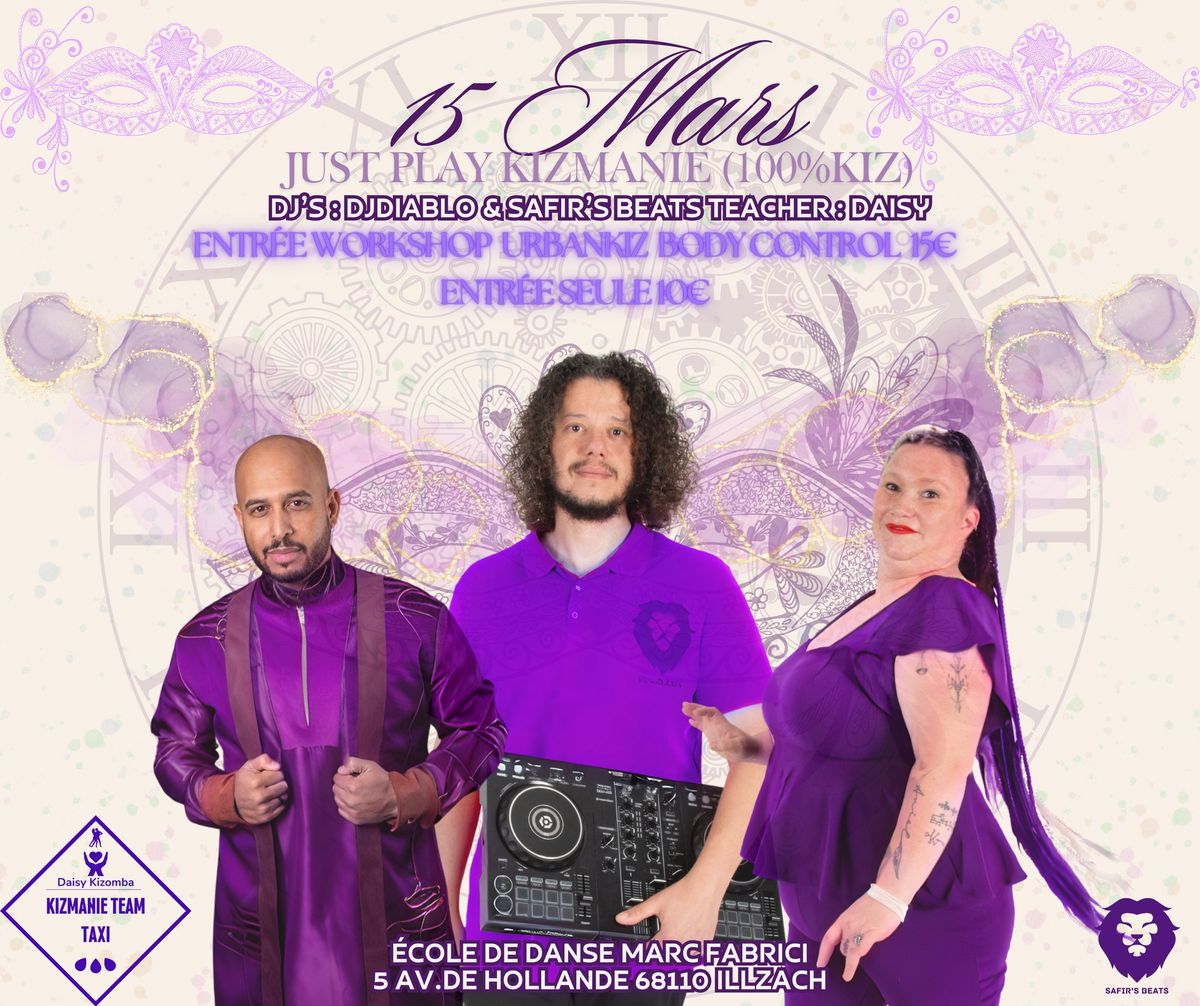 \ud83d\udc9c\u2728 JUST PLAY KIZMANIE \u2013 SOIR\u00c9E EXCEPTIONNELLE 100% KIZ DRESS CODE VIOLET MASQU\u00c9E \u2728\ud83d\udc9c