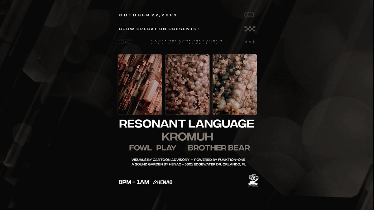 GROW-OP 009: Resonant Language + Kromuh