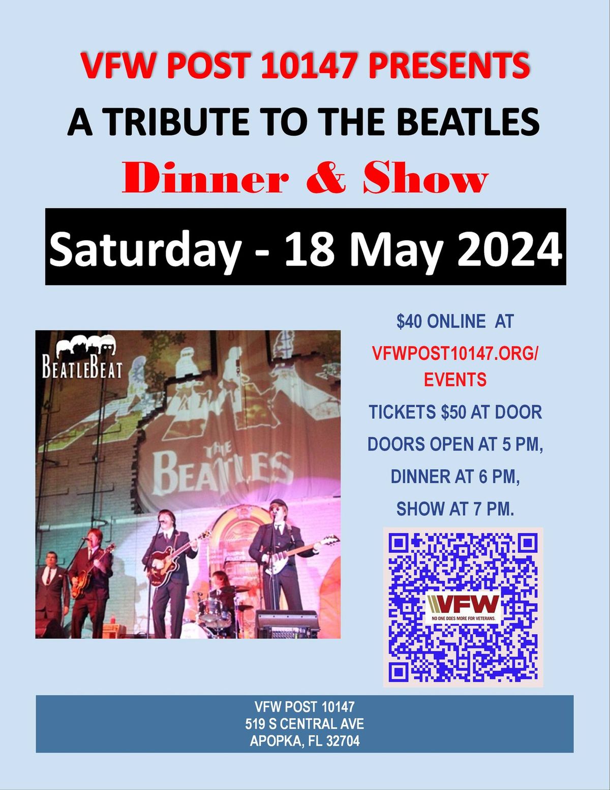 A Tribute to the Beatles - Dinner and Show