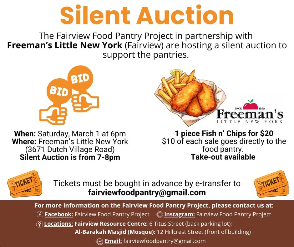 2nd Fish n Chip dinner & Silent Auction Fundraiser