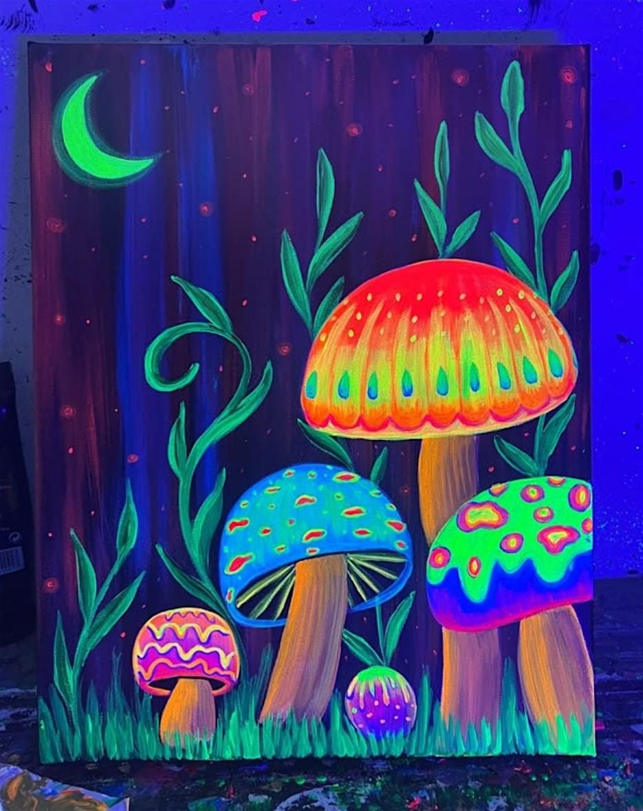 Glow in the Dark Paint & Sip