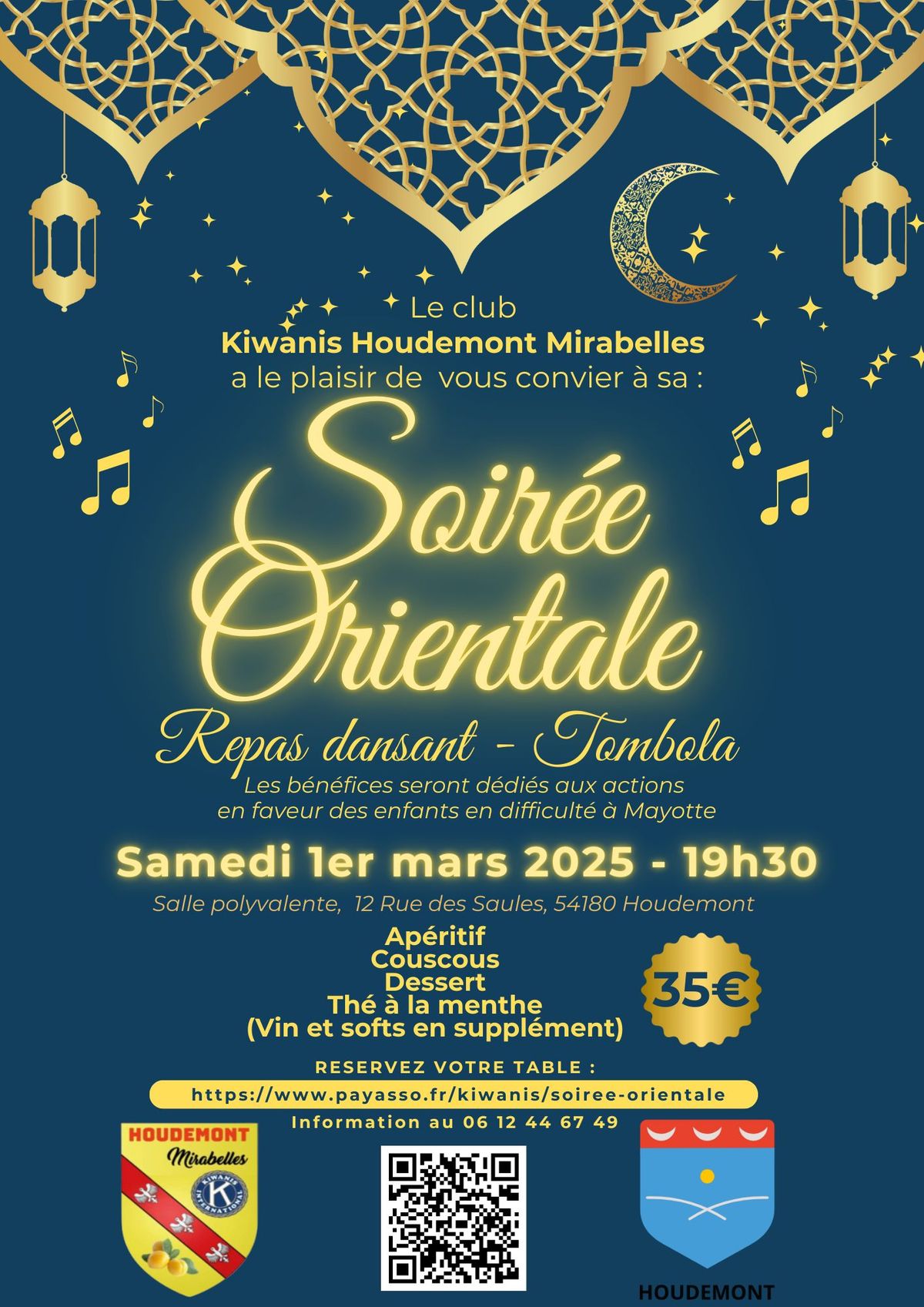 Soir\u00e9e orientale pour les enfants de Mayotte