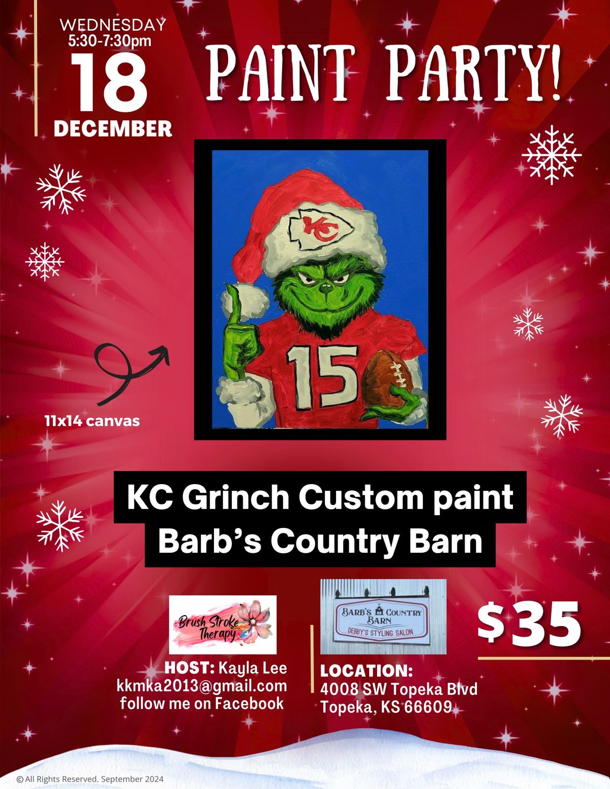 KC Grinch Custom Paint Barb\u2019s Country Barn