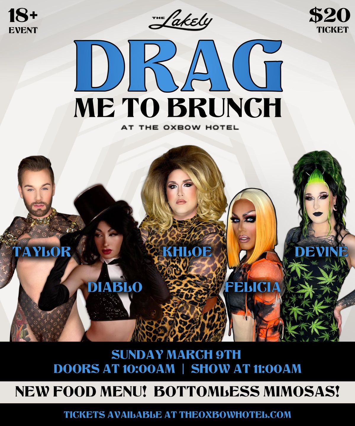 "Drag Me to Brunch" at The Lakely!